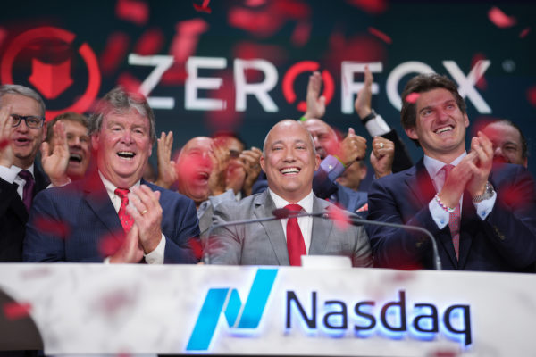 ZeroFox-Nasdaq-closing-bell-600x400